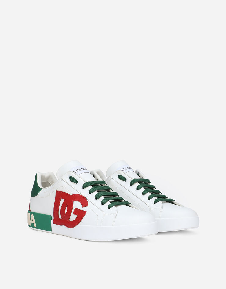 Dolce & Gabbana Sneakers Portofino en cuir de veau Multicolore CS1772AN384