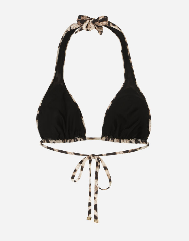 Dolce & Gabbana Leopard-print padded triangle bikini top ESTAMPADO ANIMALIER O1A01JONO11