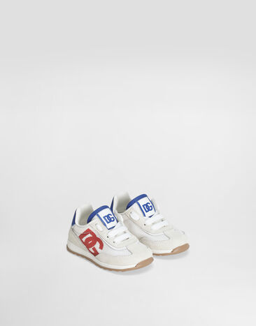 Dolce & Gabbana Mesh and calfskin nappa DG Cushion sneakers Multicolor DN0217A5355