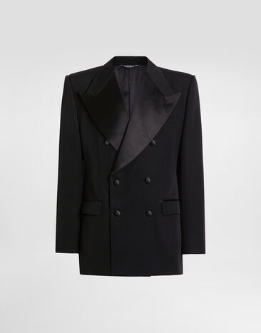 Dolce & Gabbana Double-breasted sicilia jacket Black G2VO3TGJ865