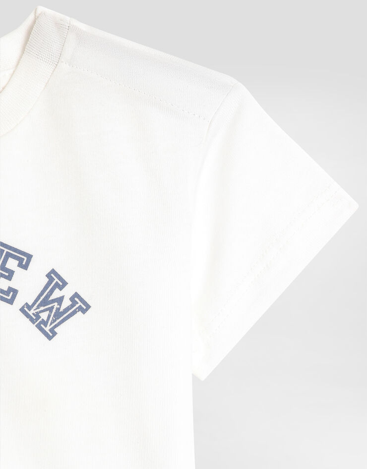 Dolce & Gabbana Jersey t-shirt with print White L1JTEYG7PUD