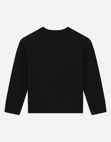 Dolce & Gabbana クルーネックスウェットシャツ DGミラノロゴ ブラック L4JWDOG7CC9