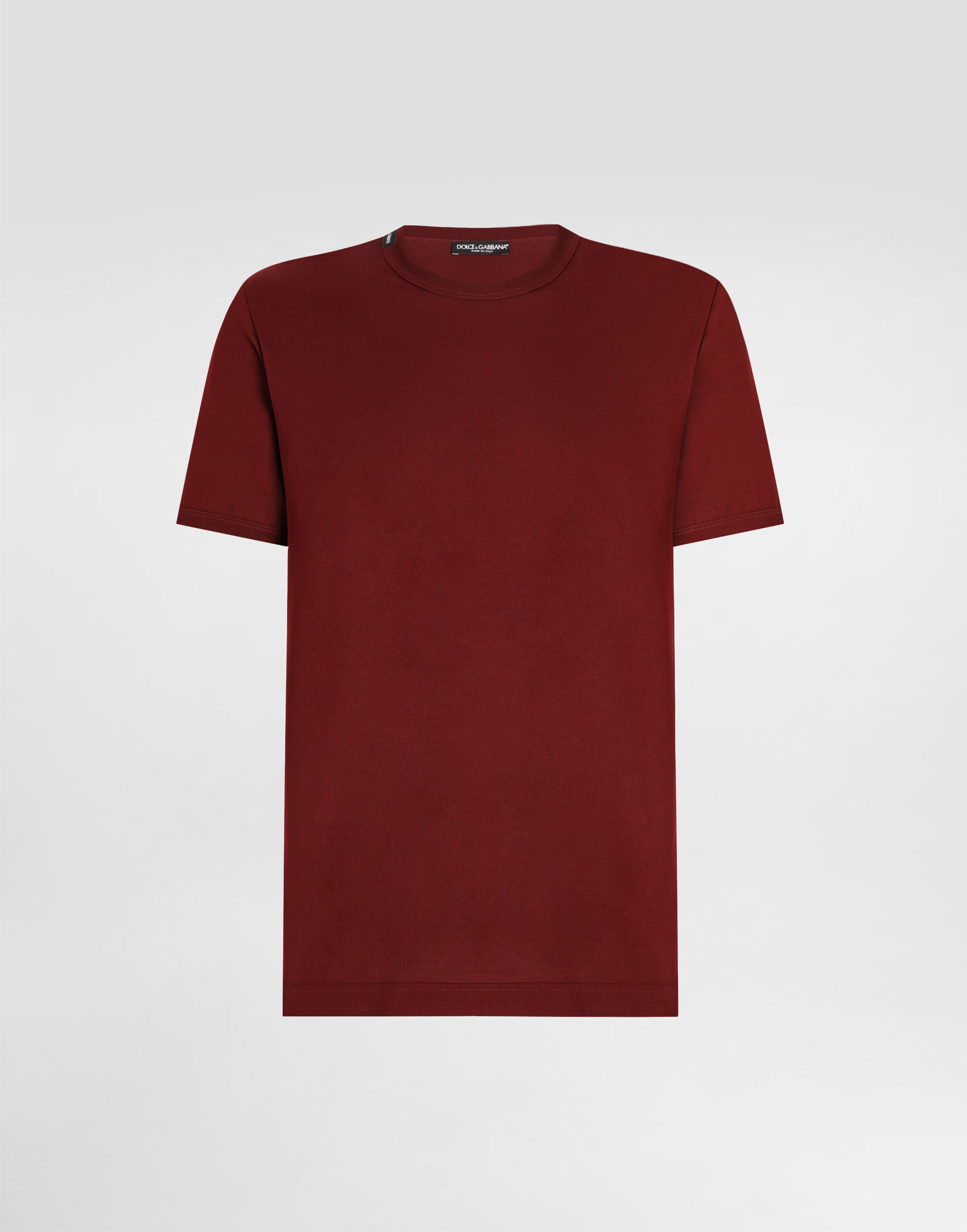【クリーニング済み美品】DOLCE & GABBANA メンズTシャツ 赤 S Bordeauxのメンズ コットン Tシャツ | Dolce&Gabbana®