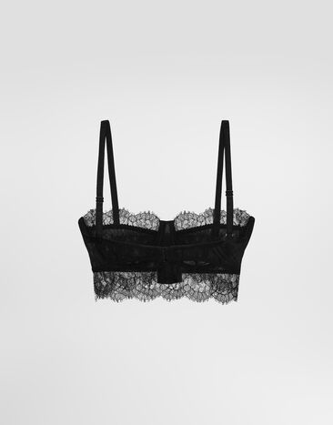 Dolce & Gabbana Lace balconette bralette Black O1F40TONO68
