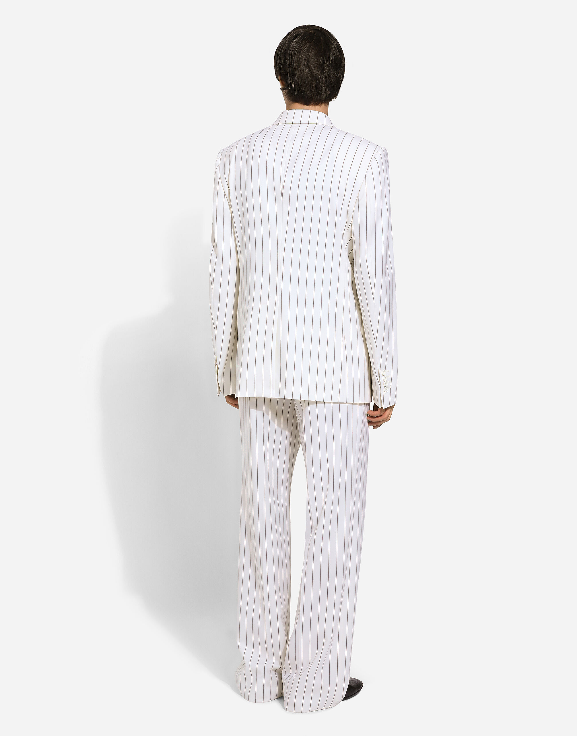 Double-breasted pinstripe Sicilia-fit jacket in Multicolor