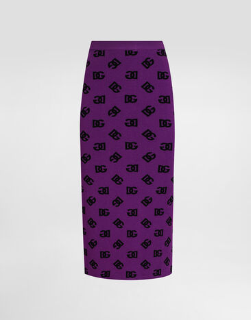 Dolce & Gabbana 提花开衩半裙 多色 FXO25TJGMB3