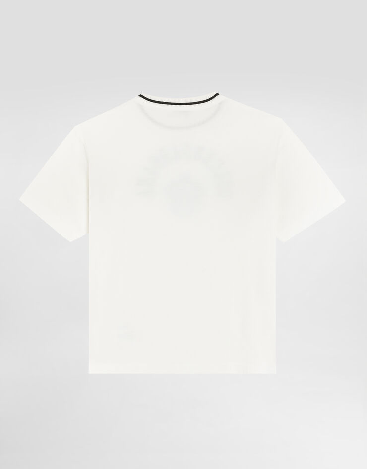 Dolce & Gabbana Jersey t-shirt with print White L4JTHVG7PTO