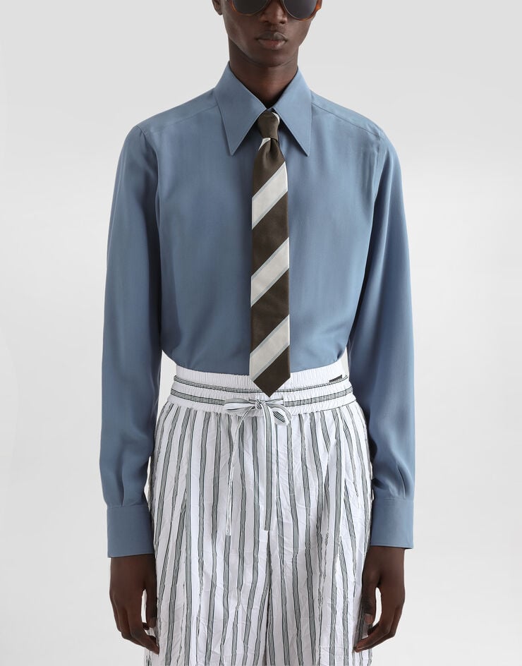 Dolce & Gabbana Jacquard martini tie Brown GT149EG0JSK