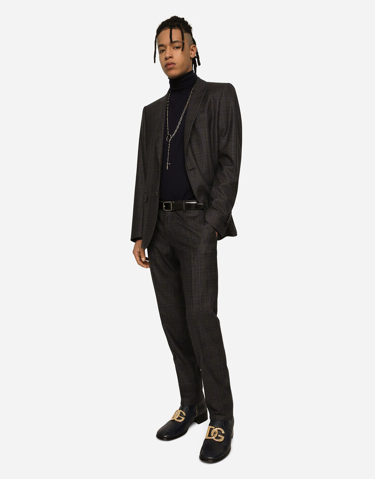 Dolce&Gabbana Stretch wool glen plaid pants Multicolor GY5UMTFQ2KD