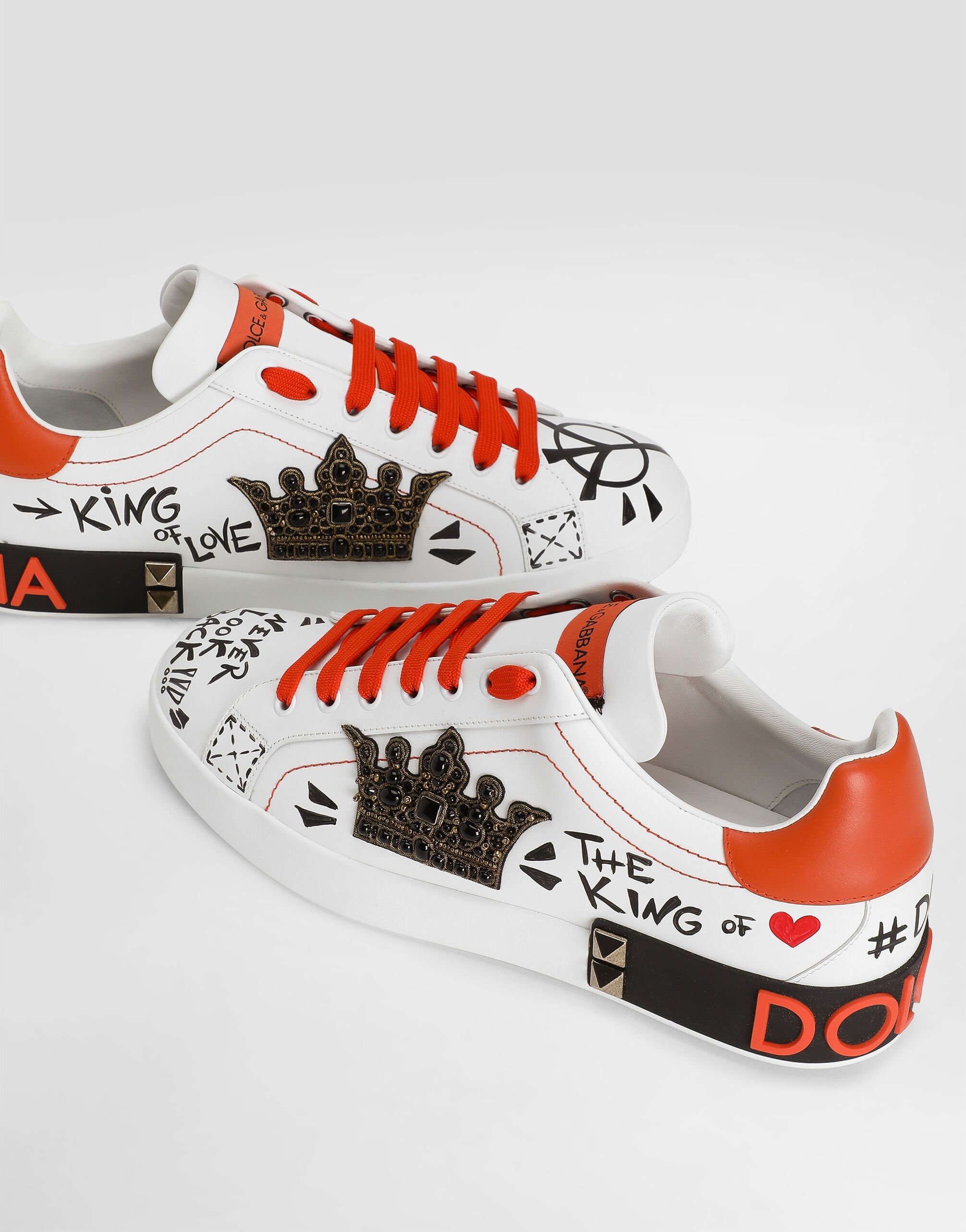 Portofino nappa calfskin sneakers in Multicolor for Men