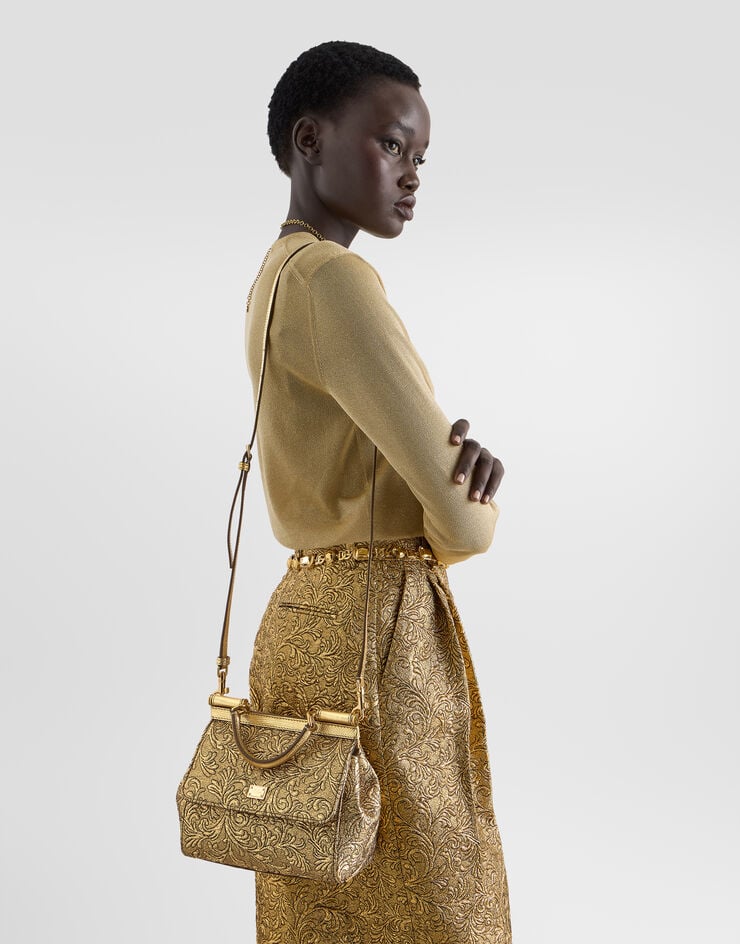 Dolce & Gabbana Small Sicily handbag in brocade Dolce & Gabbana Small Sicily handbag in brocade Gold BB6003B0848