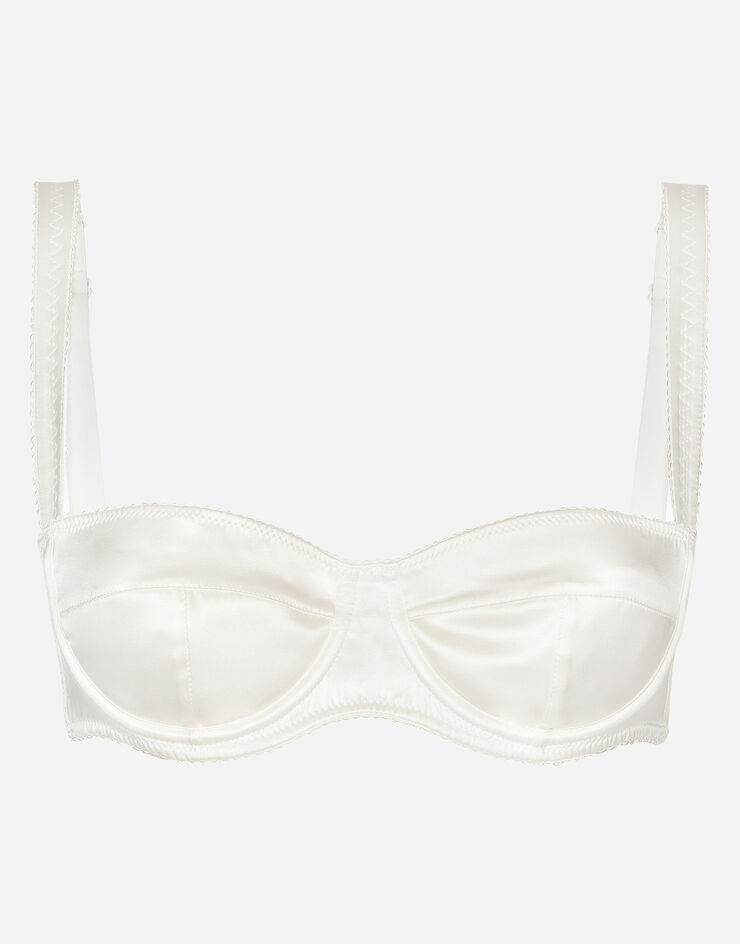 Dolce & Gabbana Satin balconette bra White O1A12TONO13