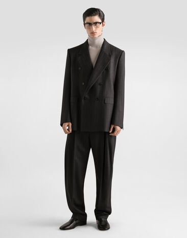 Dolce & Gabbana Palermo double-breasted pinstripe wool jacket Dolce & Gabbana Palermo double-breasted pinstripe wool jacket G2VN7TFR23W