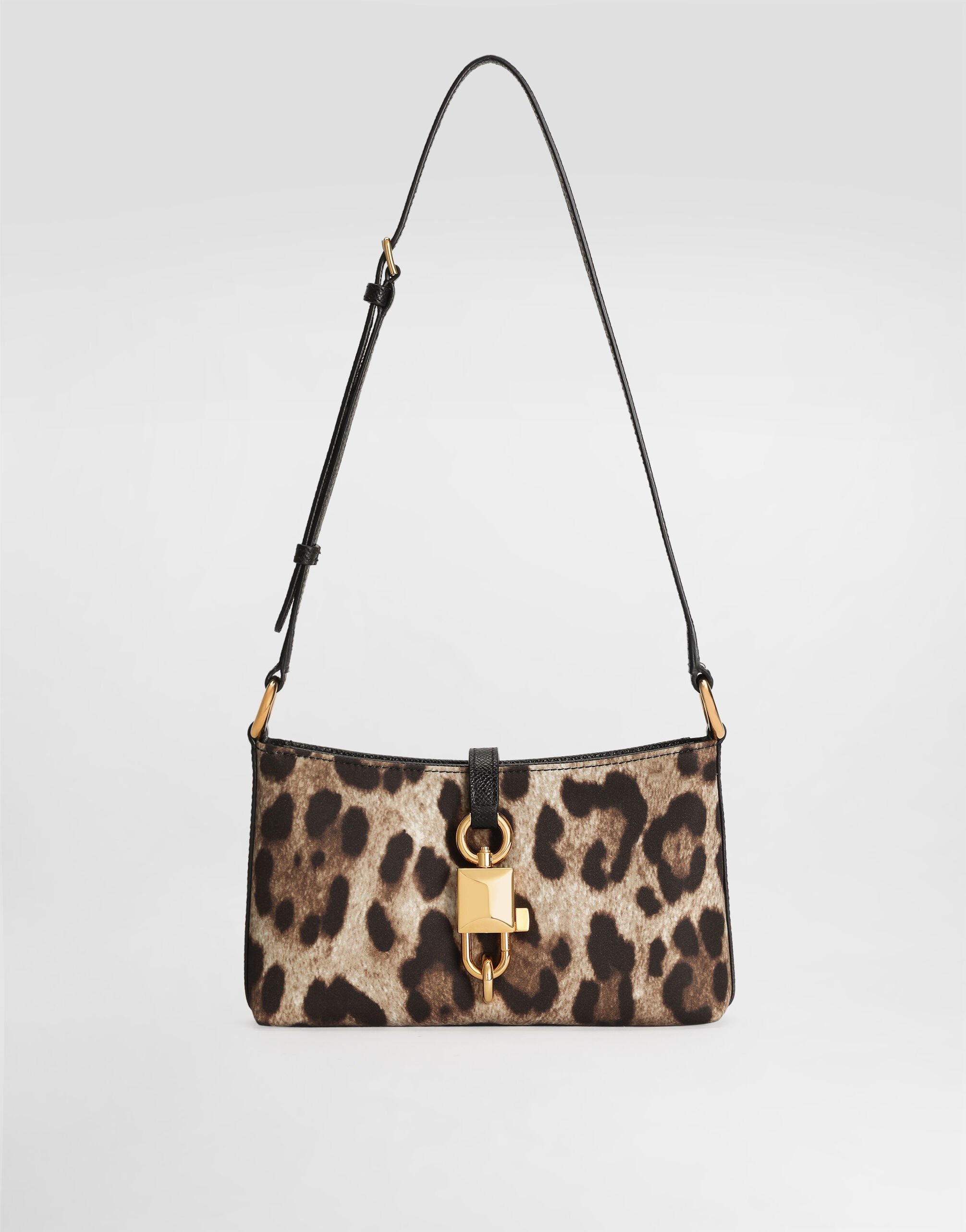 Leopard-print lock shoulder bag in Print for Women | Dolce&Gabbana®