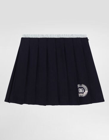 Dolce & Gabbana Wool canvas skirt Blue L55I60FU28G