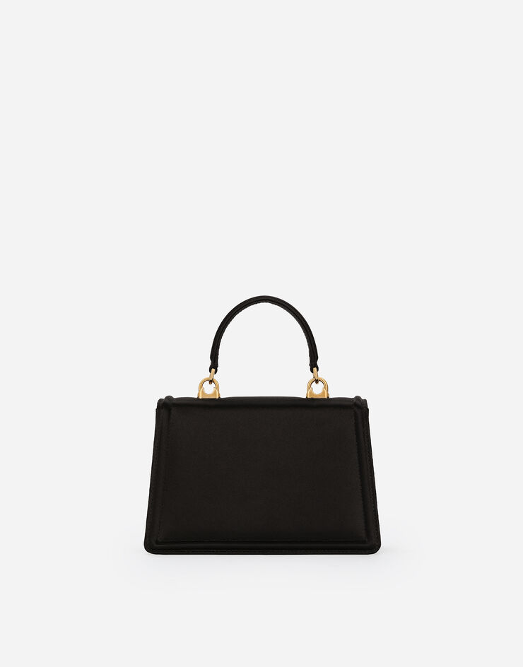 Dolce & Gabbana حقيبة ديفوشن صغيرة من الساتان أسود BB6711A7630