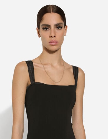 Dolce & Gabbana Alphabetfilo twisted chain necklace in 18k yellow gold Gold WAQB3GWYEDG