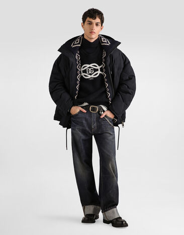 Dolce & Gabbana Quilted cotton padded jacket Dolce & Gabbana Quilted cotton padded jacket Blue G9CHLTHUMXI