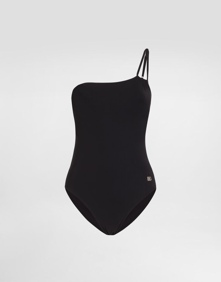 Dolce & Gabbana Maillot de bain une pièce avec bretelle asymétrique Noir O9A04JONO12