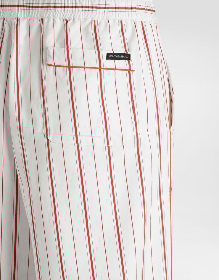 Dolce & Gabbana Striped poplin trousers Multicolor GP18JTFR51T