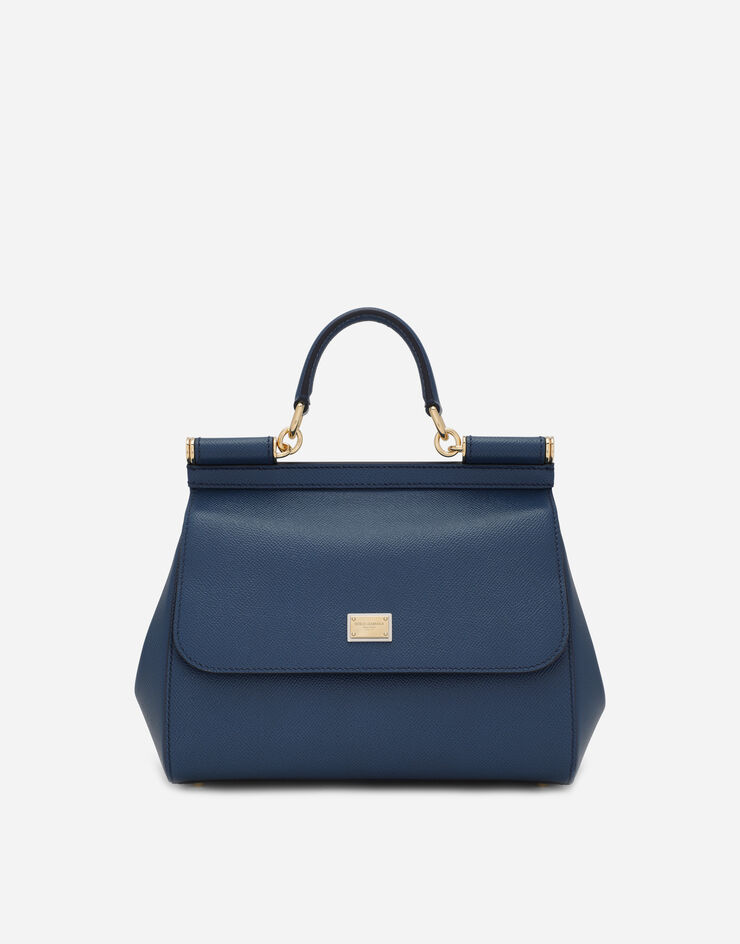 Dolce & Gabbana Sac à main Sicily grand format Bleu BB6002A1001
