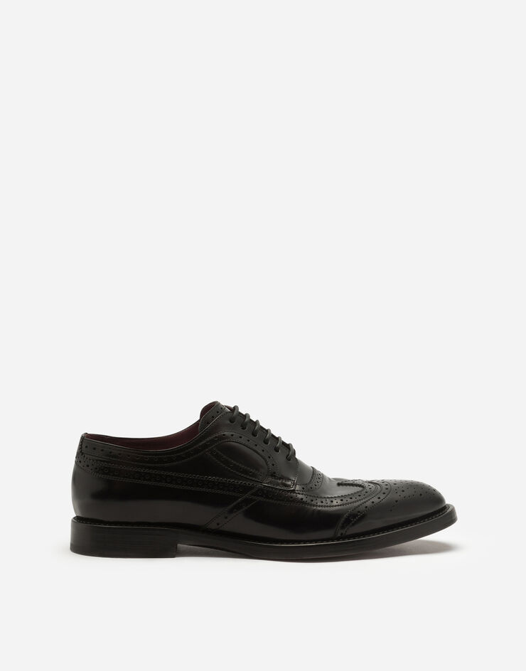 Dolce & Gabbana Brushed calfskin derby brogues NEGRO A20137A1203