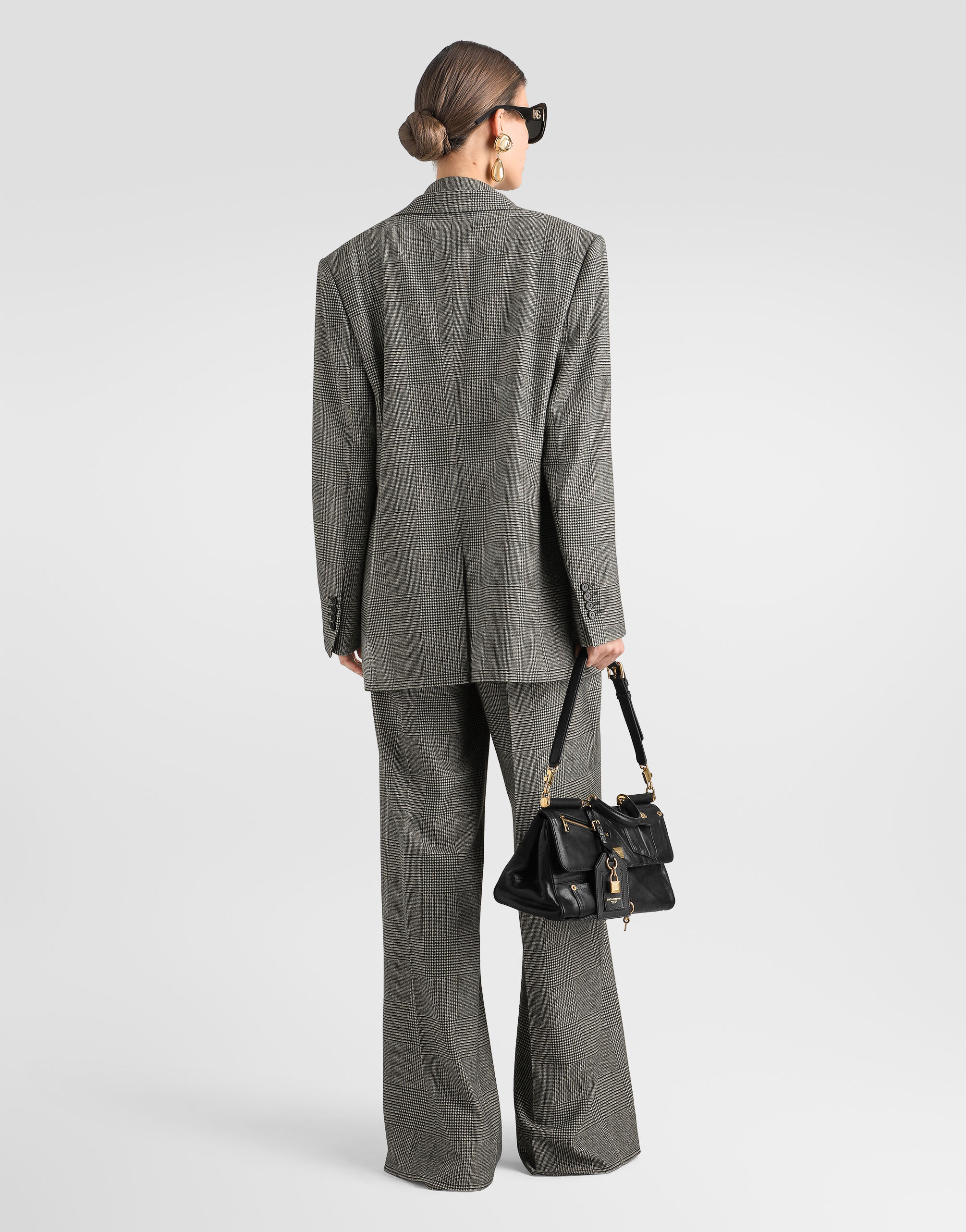 Glen plaid flannel trousers - thumbnail 3