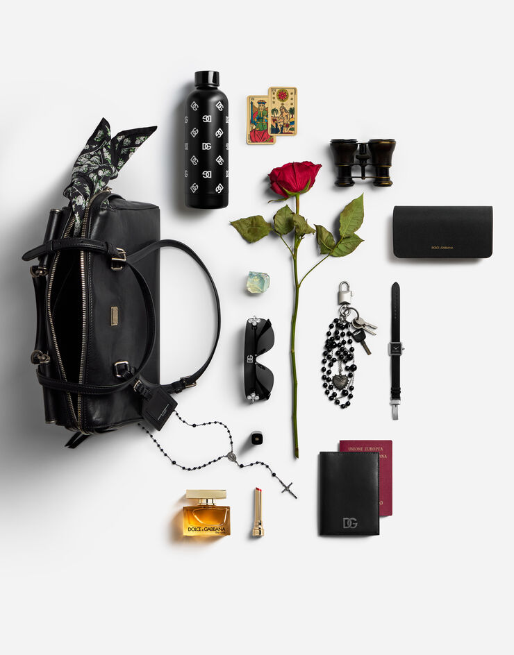 Dolce & Gabbana Medium Vittoria calfskin bag Black BB7844AW118