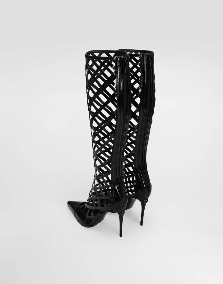 Dolce & Gabbana Polished calfskin boots Black CU1131A1037