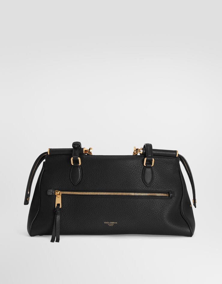 Dolce & Gabbana Medium Vittoria handbag in calfskin Dolce & Gabbana Medium Vittoria handbag in calfskin Black BB7844A0841
