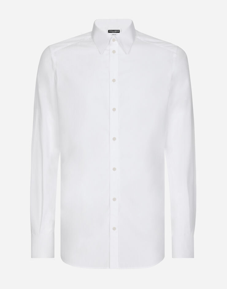 Dolce&Gabbana Cotton Gold-fit shirt White G5LA0TFU5T9