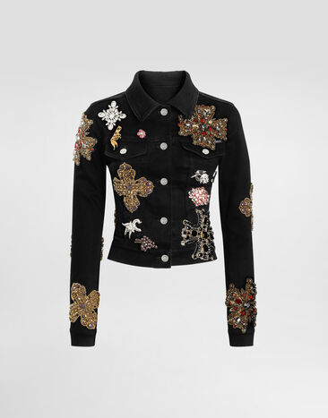 Dolce & Gabbana Jeansjacke Mehrfarbig F9S20ZG8NM9