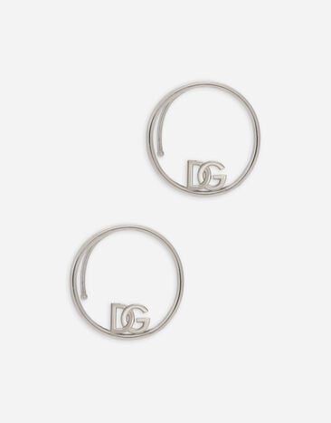 Dolce & Gabbana Ear cuff earrings with DG logo Silver WBQ4S2W1111