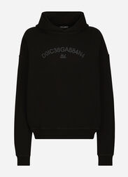 Dolce & Gabbana Hoodie with Dolce&Gabbana logo print Black G9AKATHU7PP