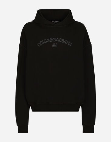 Dolce & Gabbana Sweat-shirt à capuche et imprimé logo Dolce&Gabbana Imprimé G9AQVTHI7X6