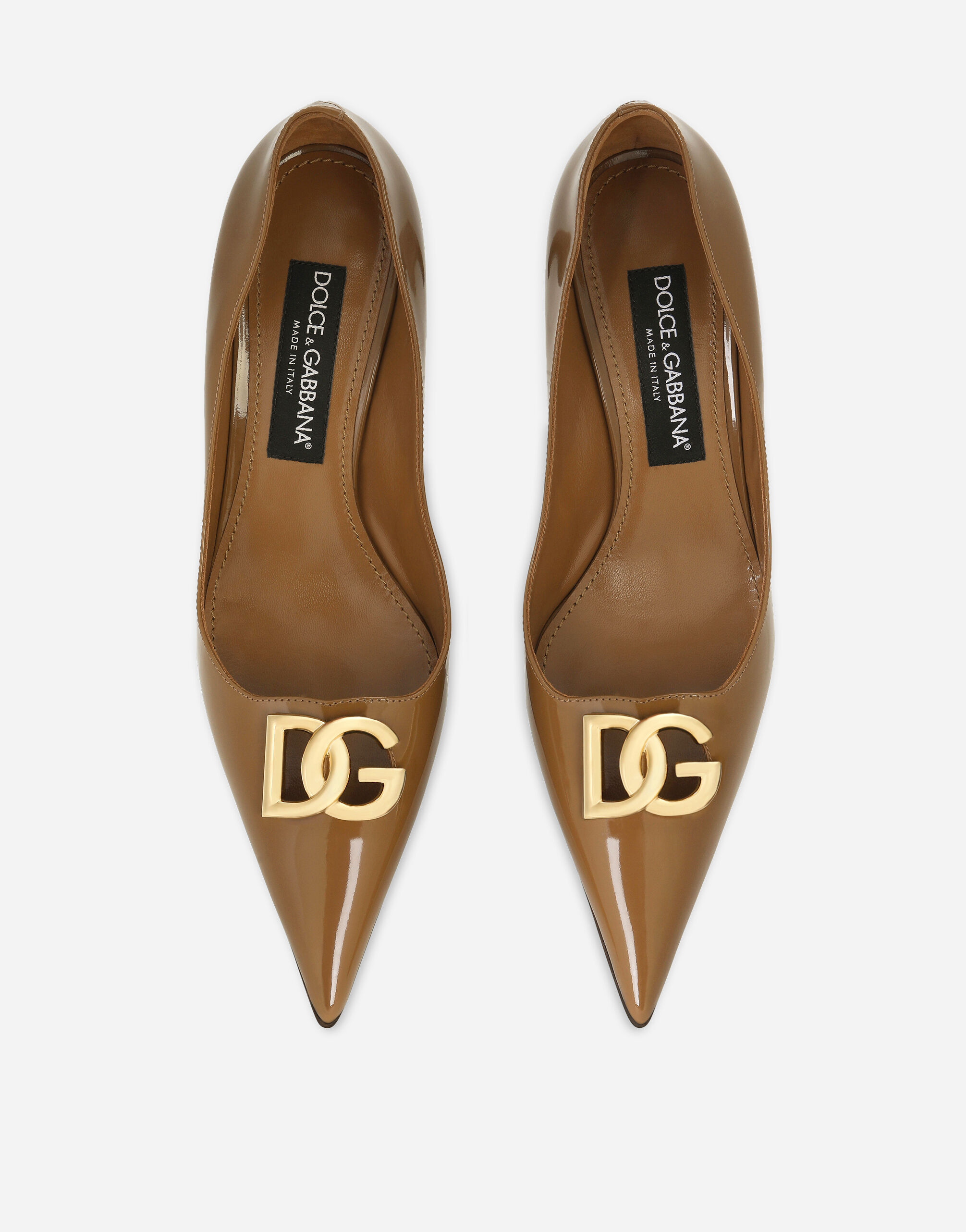 Calfskin pumps in Brown for Women | Dolce&Gabbana® US