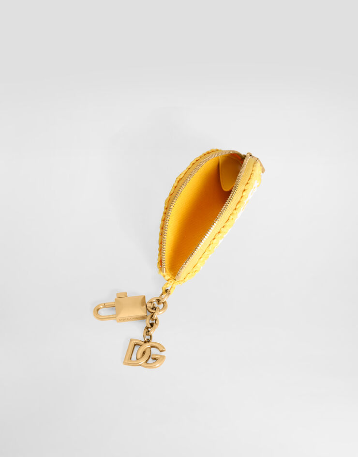 Dolce & Gabbana Raffia charm key ring Yellow BI3503A0712