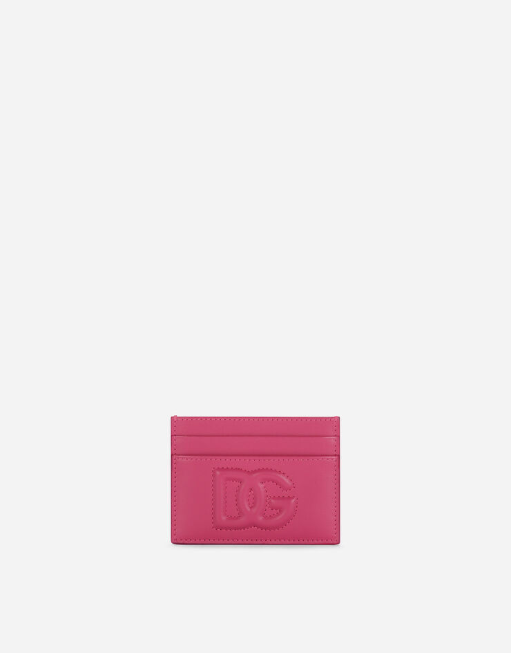 Dolce & Gabbana حافظة بطاقات من جلد عجل بشعار DG أرجواني BI0330AG081