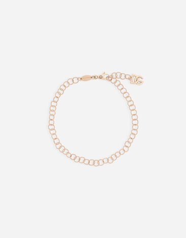 Dolce & Gabbana Twisted wire chain bracelet in red gold 18Kt Red WBQA8GWRDDG