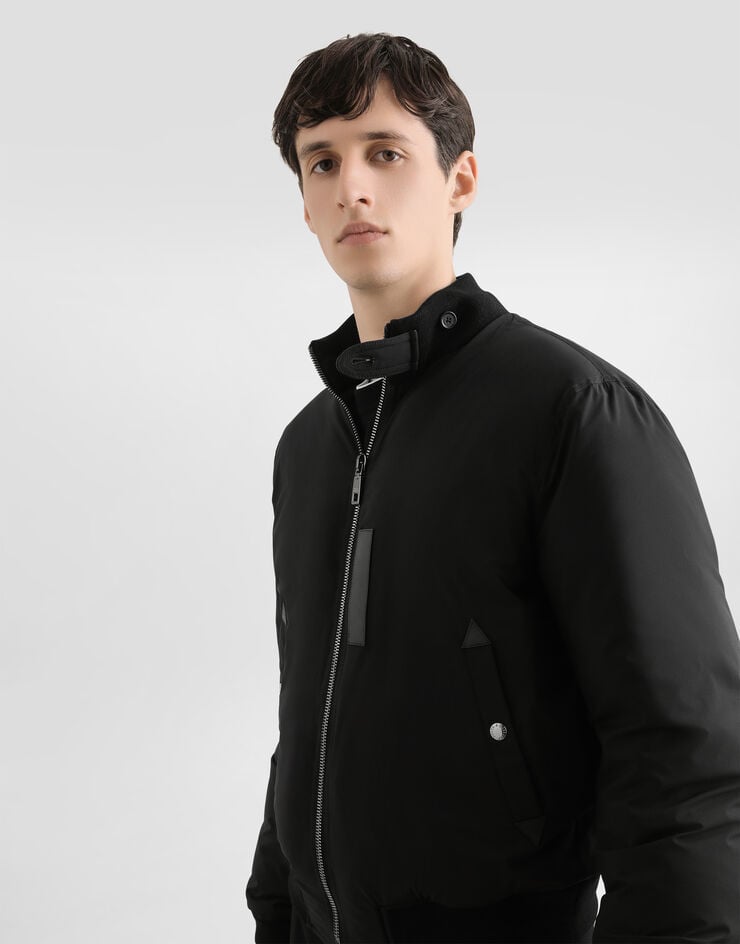 Dolce & Gabbana Padded satin jacket Black G9BRATFUSN0