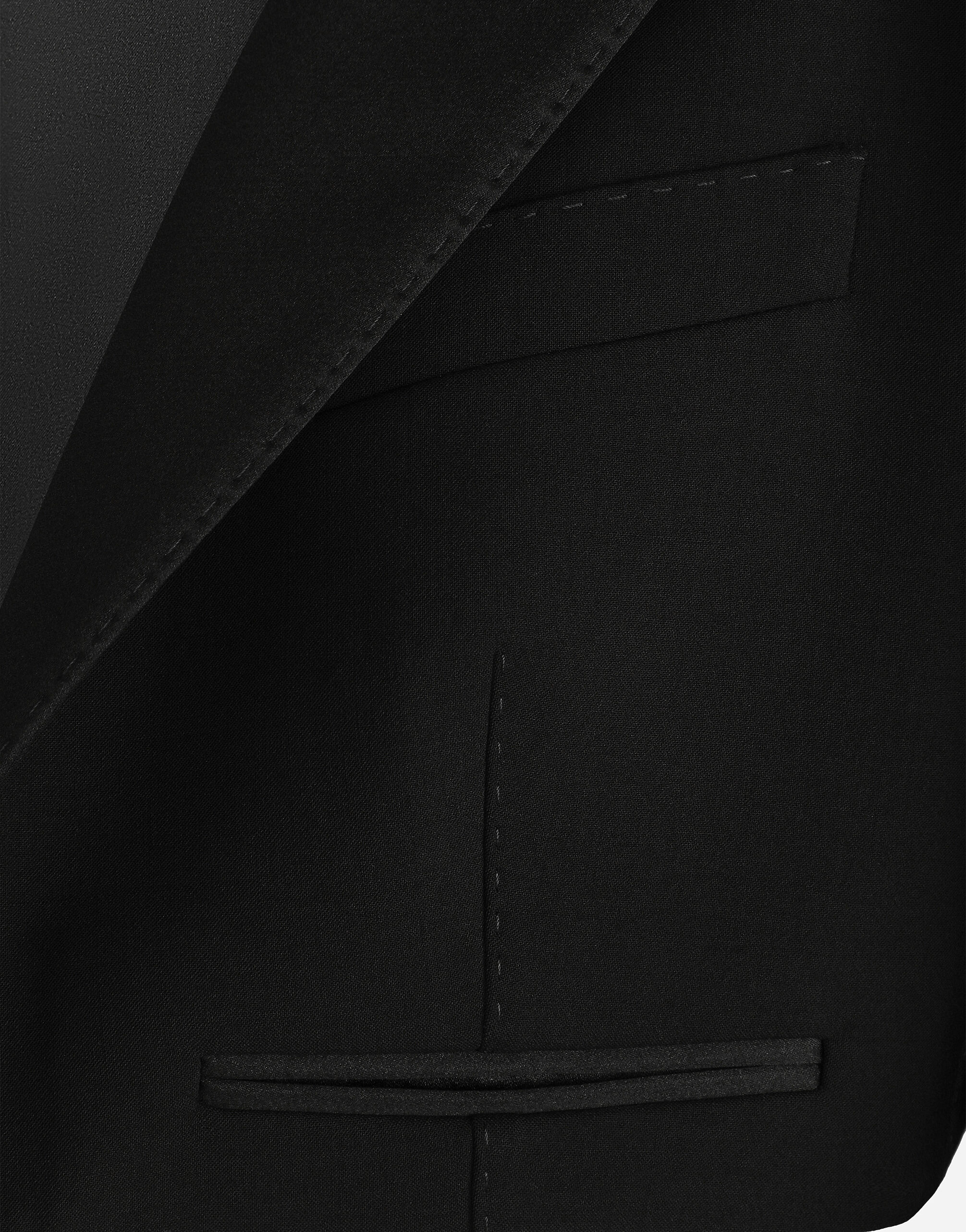 【関税&送料込】Dolce&Gabbana Spencer Black Wool Gabardine T Wool gabardine Spencer tuxedo jacket in Black for Women