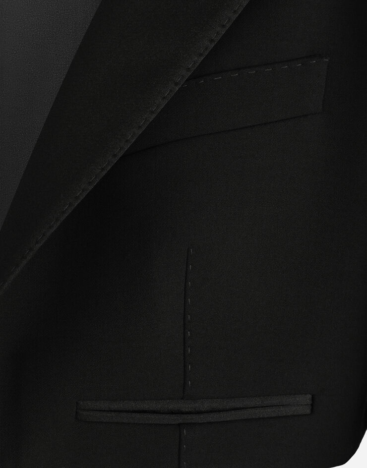 Dolce & Gabbana جاكيت سهرة سبينسر من صوف جبردين أسود F2919TFU21E