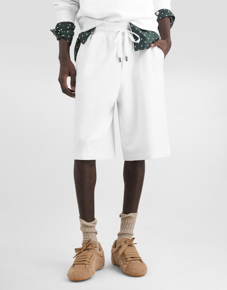 Dolce & Gabbana Jersey bermuda shorts Dolce & Gabbana Jersey bermuda shorts White GP08BTG7Q2O