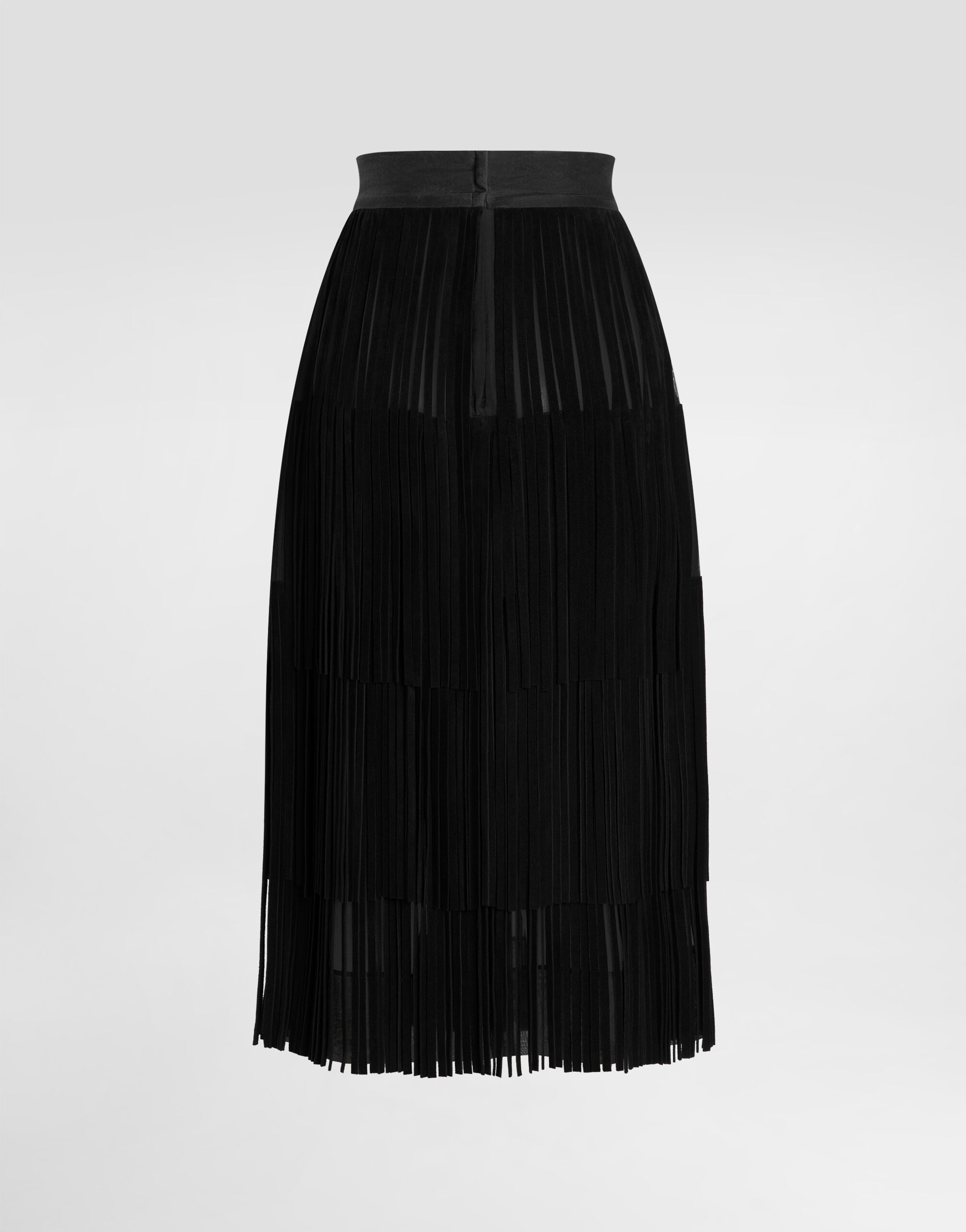 Organza skirt in Black for Women | Dolce&Gabbana® US