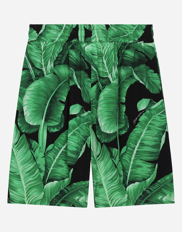 Dolce & Gabbana Batik shorts with banana tree print Print L43Q17FS8C5