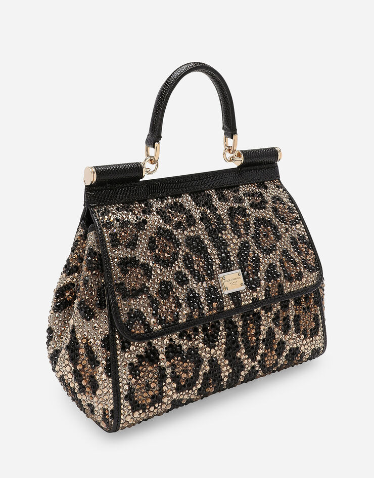 Dolce&Gabbana Borsa a mano Sicily media Stampa Animalier BB6003AO043