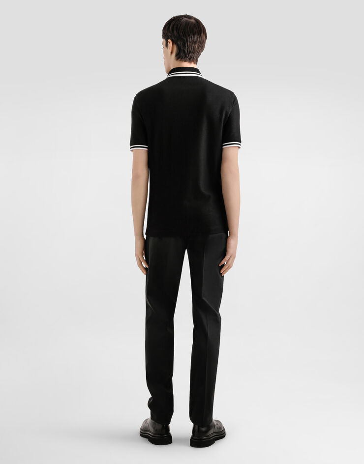 Dolce & Gabbana Cotton piqué shirt Dolce & Gabbana Cotton piqué shirt Black G5NQ1THU7UT