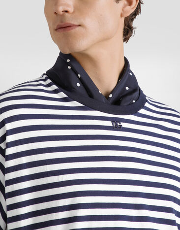 Dolce & Gabbana Striped jersey t-shirt Multicolor G8PN9ZFBGAZ