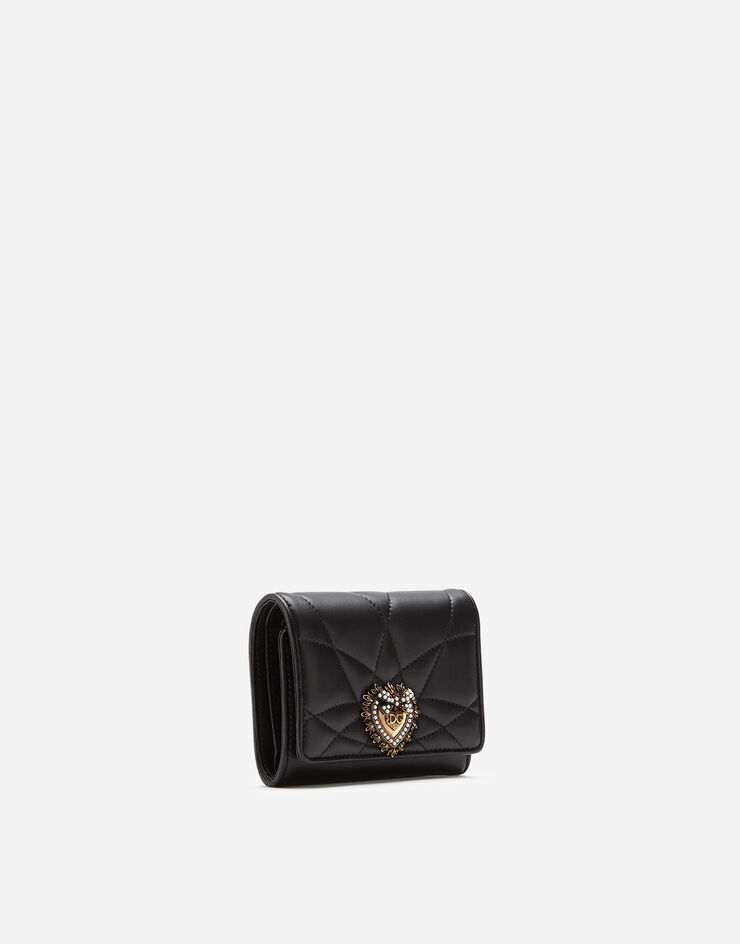 Dolce & Gabbana Monedero pequeño Devotion continental Negro BI1269AV967