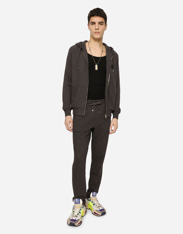 Dolce & Gabbana Sudadera en punto de algodón Gris G9IF0TG7JYX